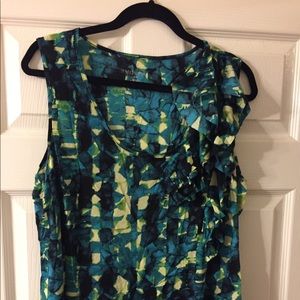 Sleeveless multicolor shirt